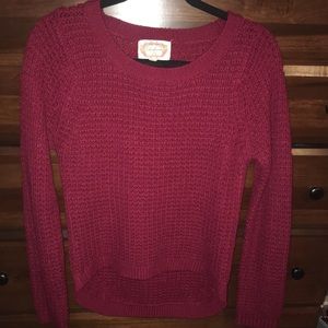 Red sweater from Forever 21